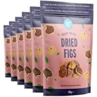 Marca Amazon - Happy Belly Higos secos- 6 x 200 g